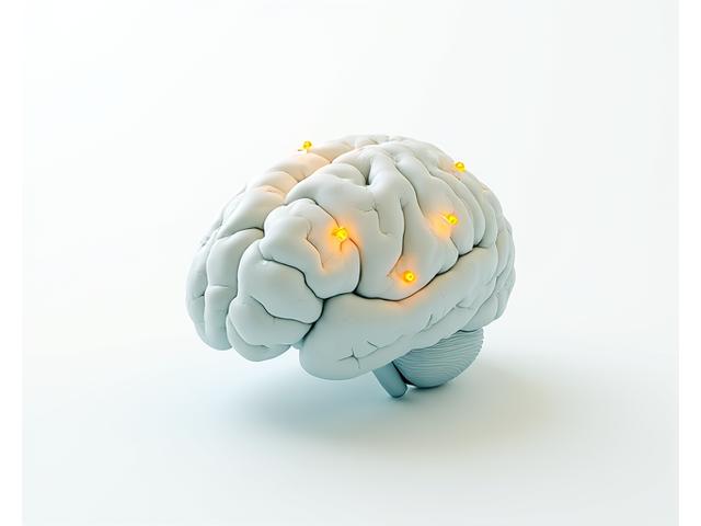 습관 고리(Cue-Routine-Reward)를 설명하는 뇌 신경망 시각화 인포그래픽